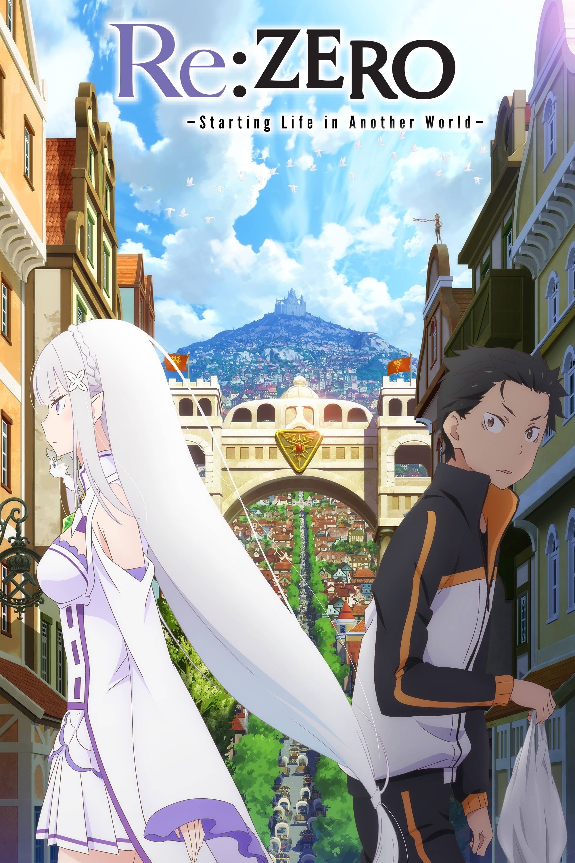 Постер Re: Жизнь в другом мире с нуля / Re:ゼロから始める異世界生活 / Re: Zero kara Hajimeru Isekai Seikatsu (2016)